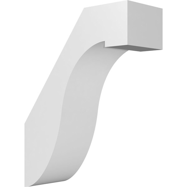 Ekena Millwork 5-in. W x 12-in. D x 16-in. H Del Monte Architectural Grade PVC Knee Brace BRCP05X12X16DEL - main